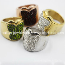 2015 Latest Stainless Steel Fashion Butterfly Ring Jewellery